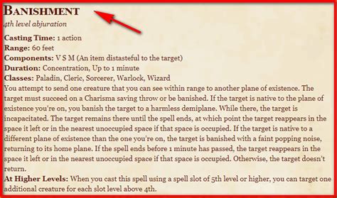 5e banishment|More.